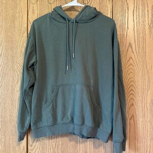 H&M Green Sweatshirt Hoodie Relaxed Fit